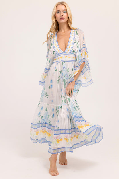 Angel Maxi Dress - Blue Posey Wallpaper