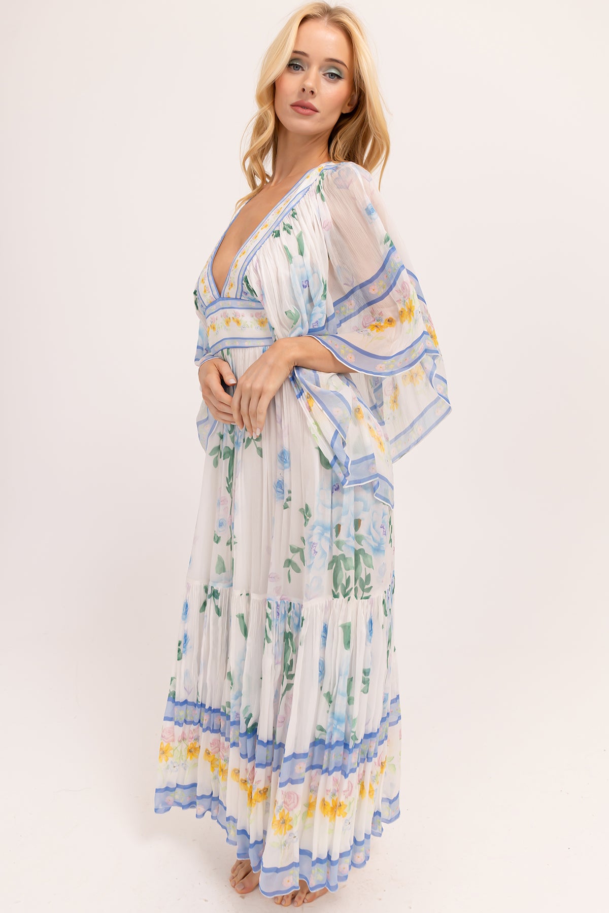 Angel Maxi Dress - Blue Posey Wallpaper