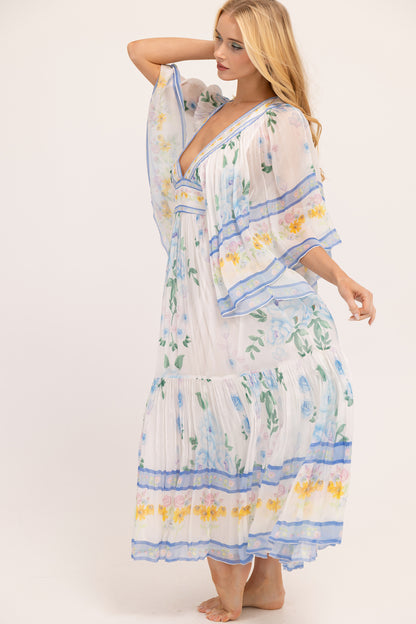 Angel Maxi Dress - Blue Posey Wallpaper