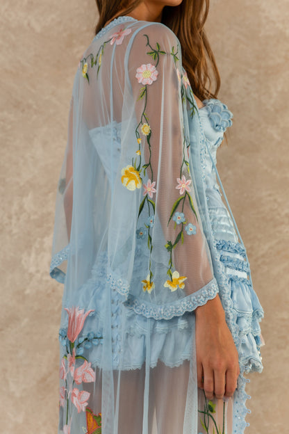 Filigree Nouveau Cover-Up - Powder Blue