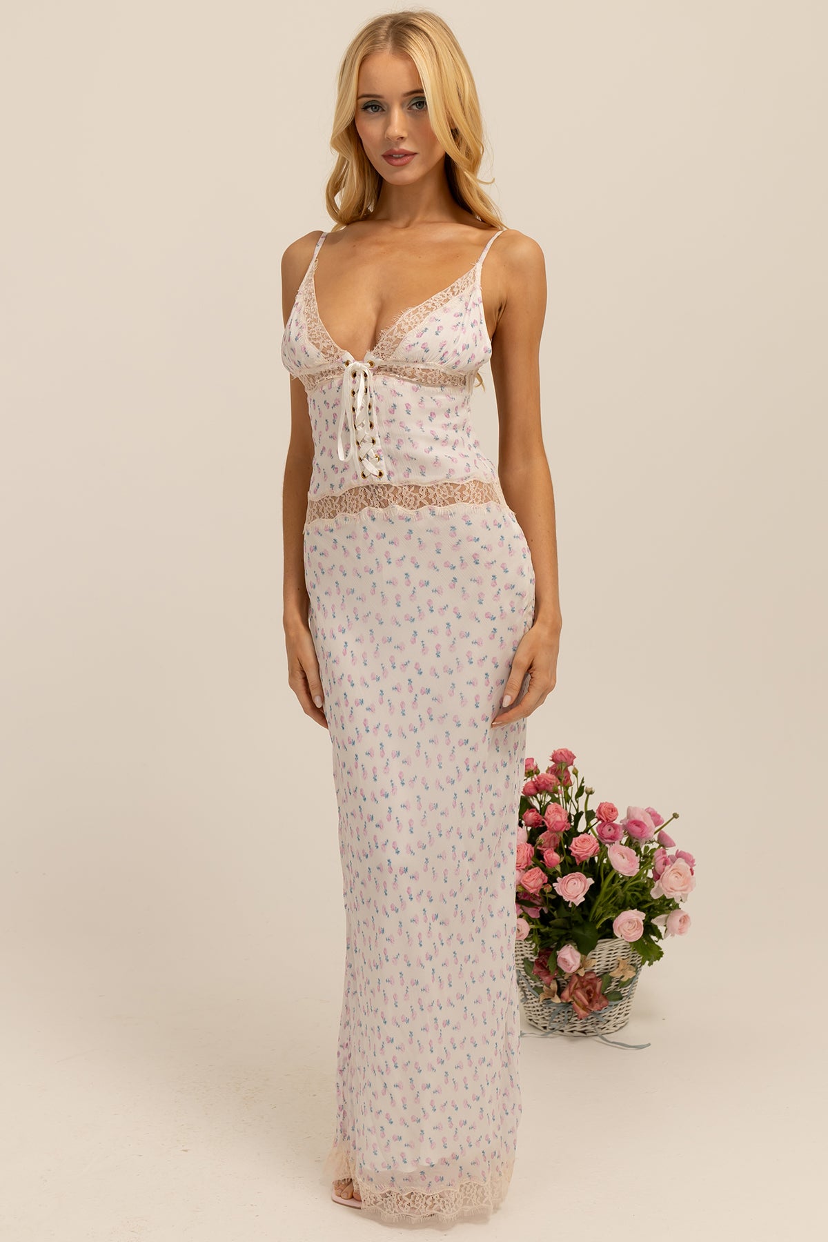 Florence Maxi Dress - Cherub Roses